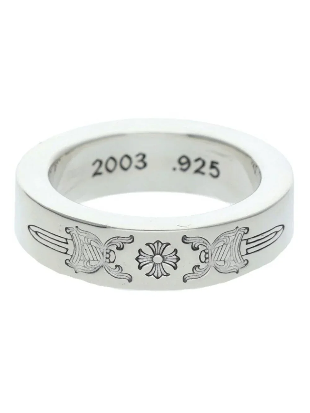 Chrome Hearts Spacer Dagger Silver Ring